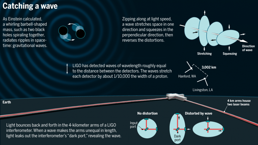 Ligo, how to catch a wave infographic